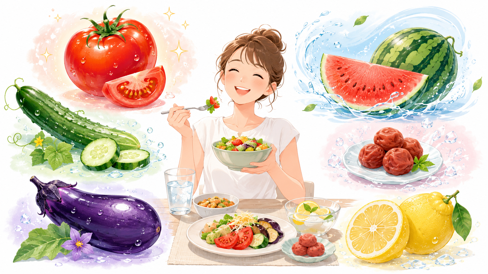 食材の役割が伝わる「説明型イラスト」