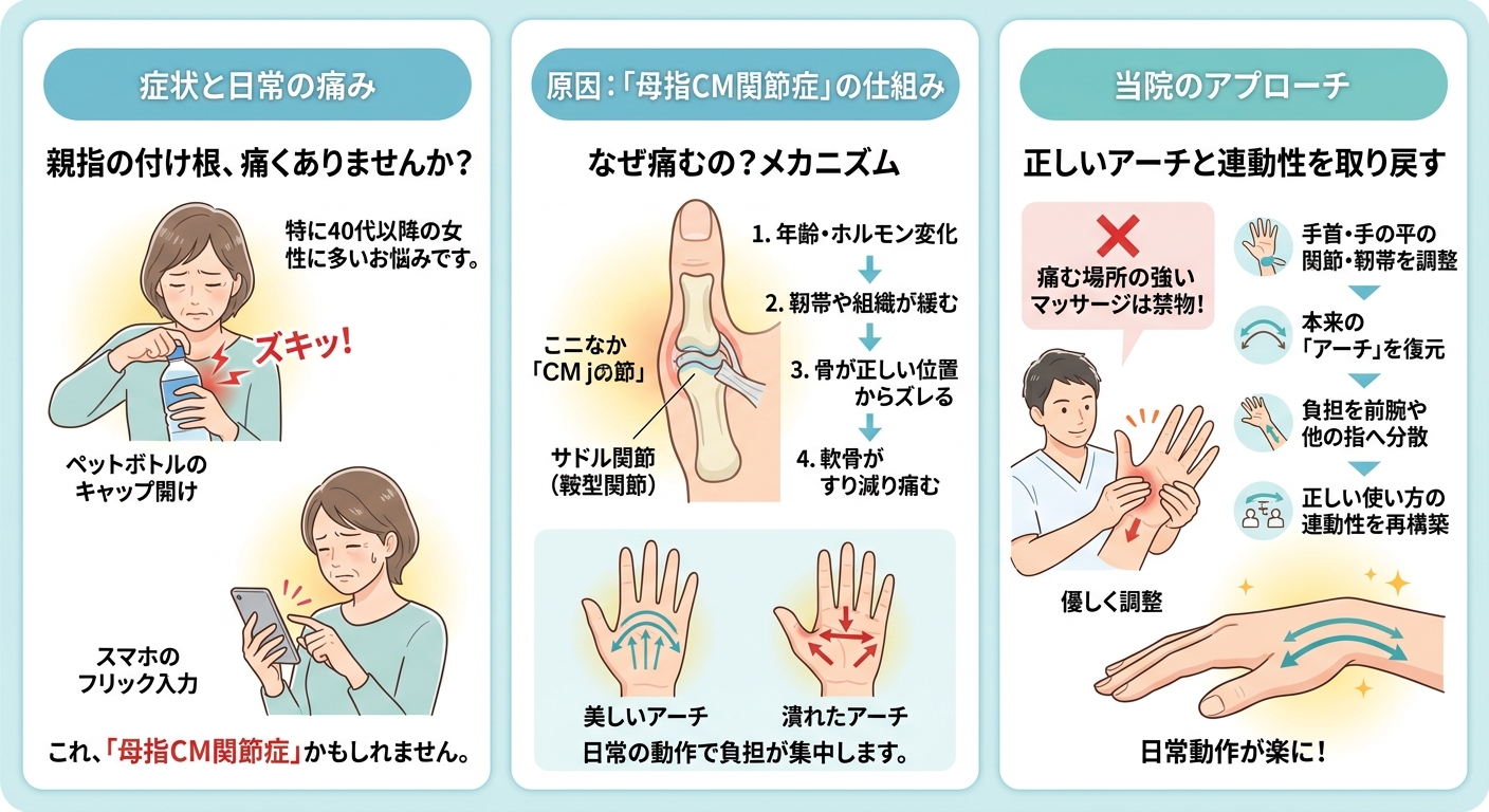 CM関節症の説明