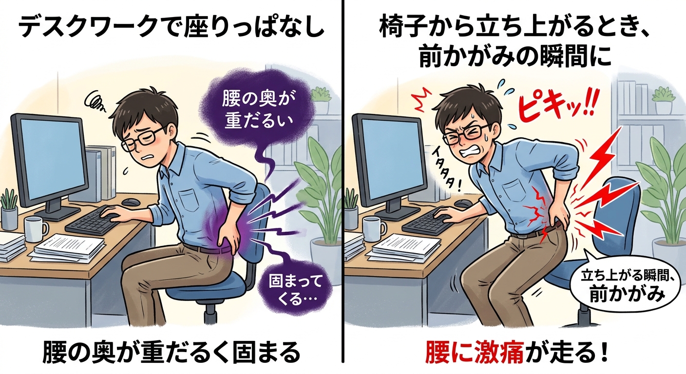 腰痛のイラスト